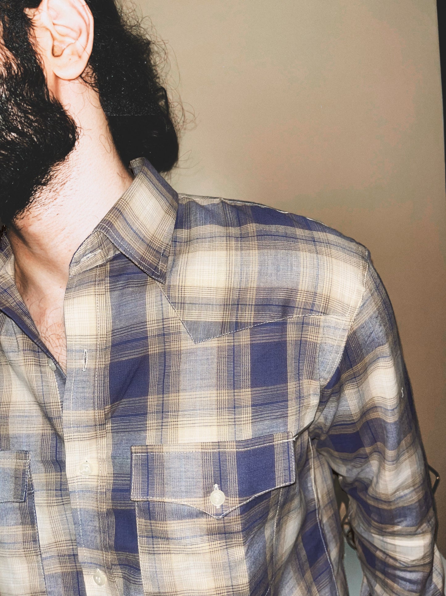 Vaquero Relaxed Fit Shirt | Purple / Beige