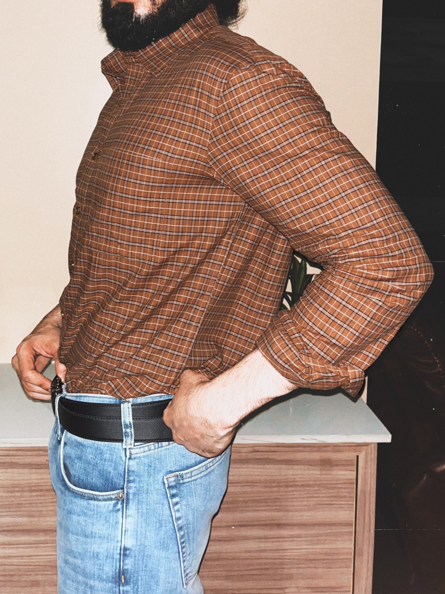 Relaxed Fit Tartan Plaid Shirt | Chestnut