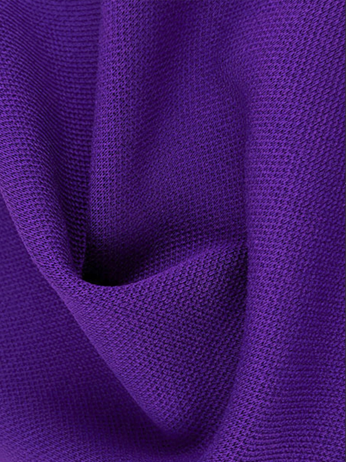 Pique Knit Polo | Purple