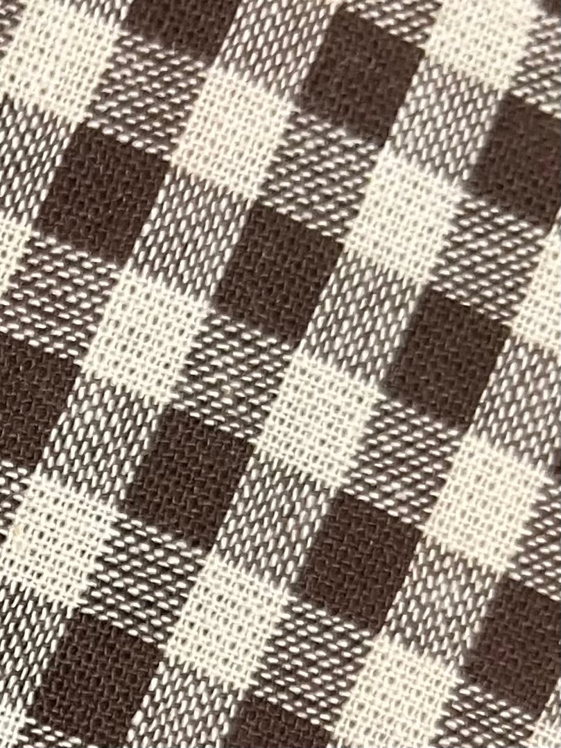 Relaxed Fit Gingham Shirt | Brown / Cream