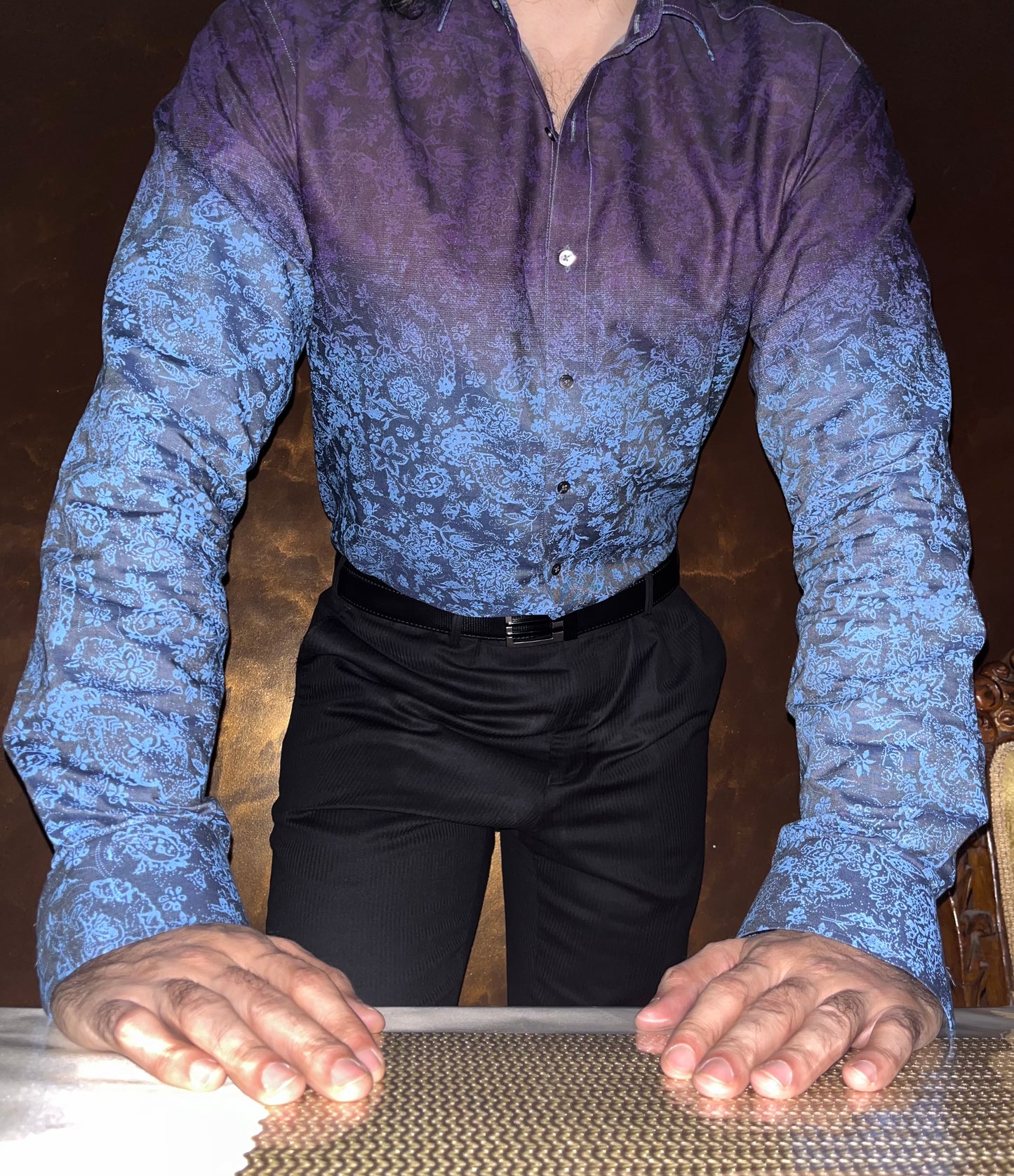 Wine & Azure Ombré Club Shirt