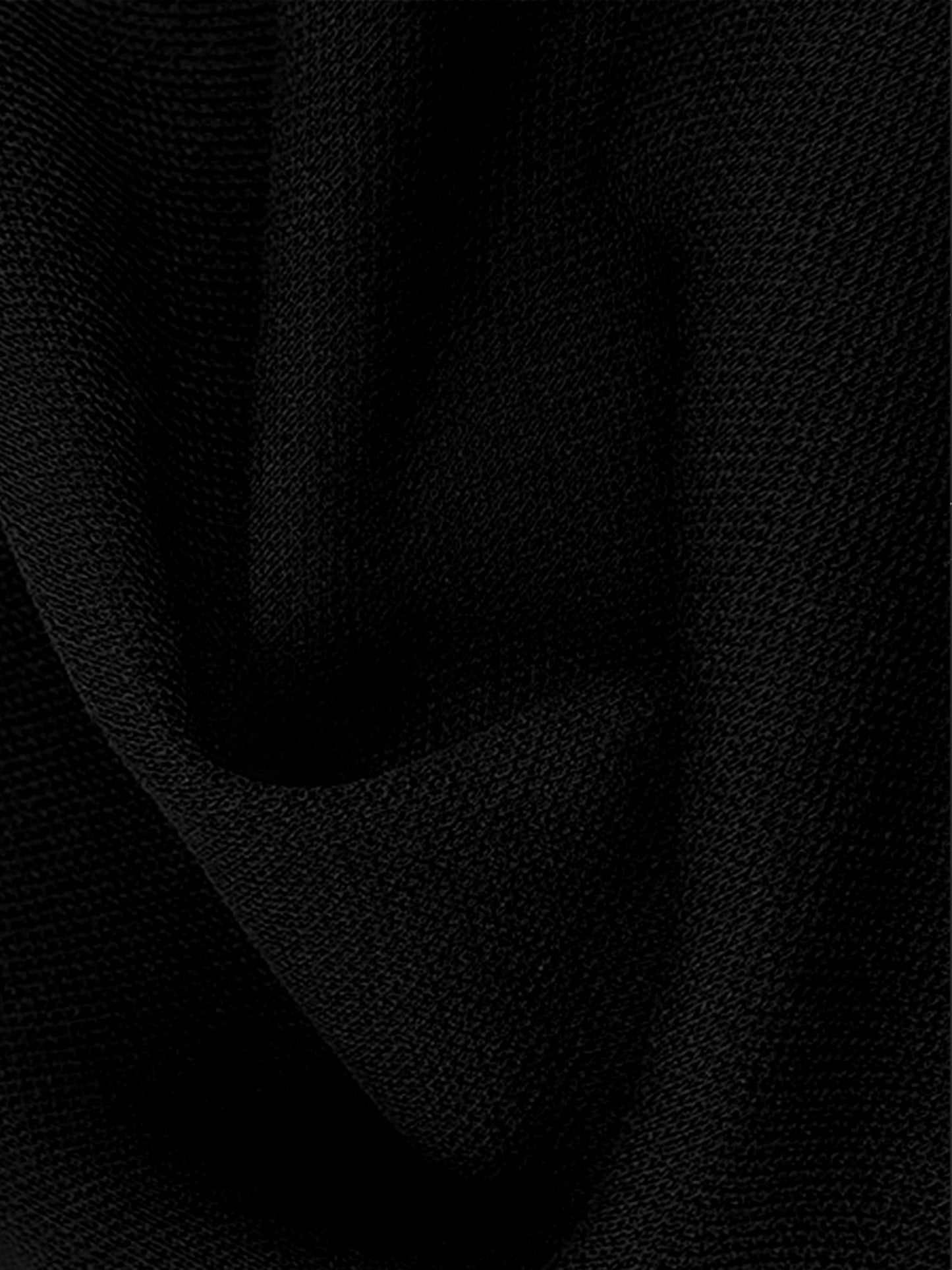 Pique Knit Polo | Matte Black