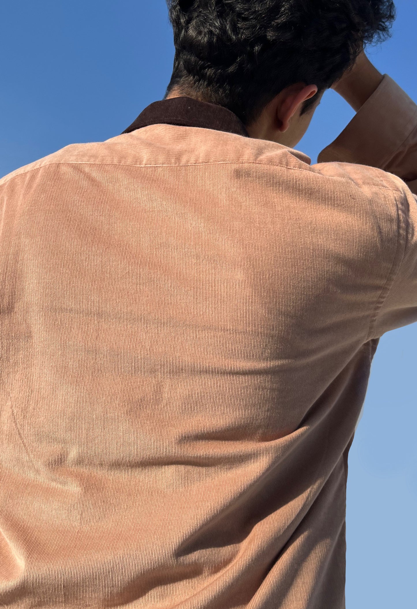 Corduroy Rancher Shirt- Tan and Brown