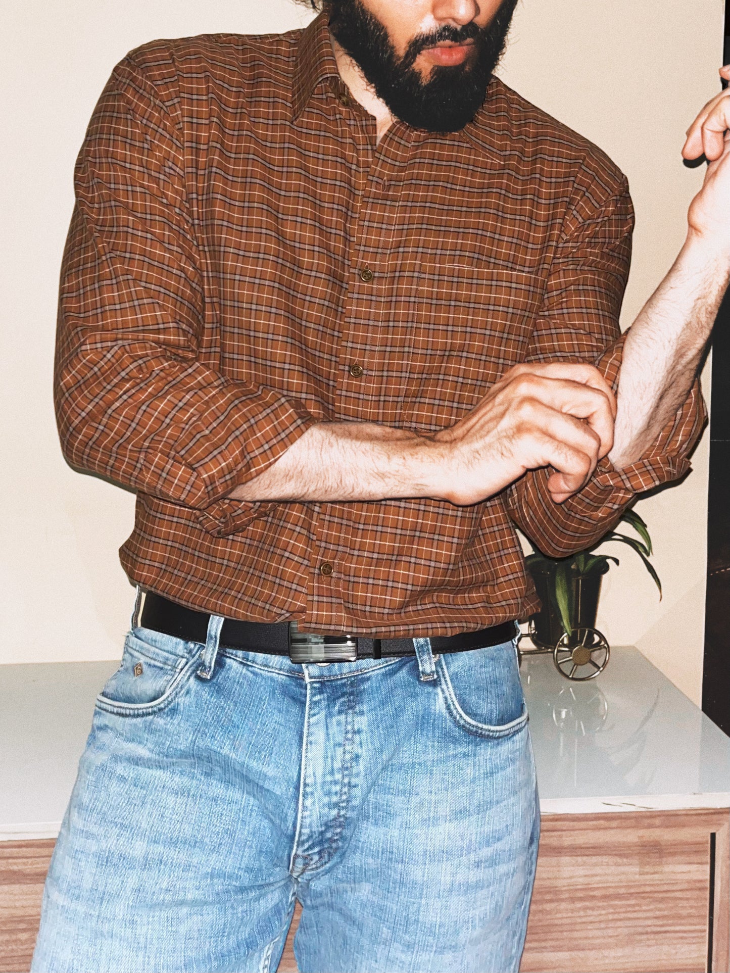 Relaxed Fit Tartan Plaid Shirt | Chestnut