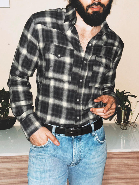 Vaquero Relaxed Fit Shirt | Black / Cream