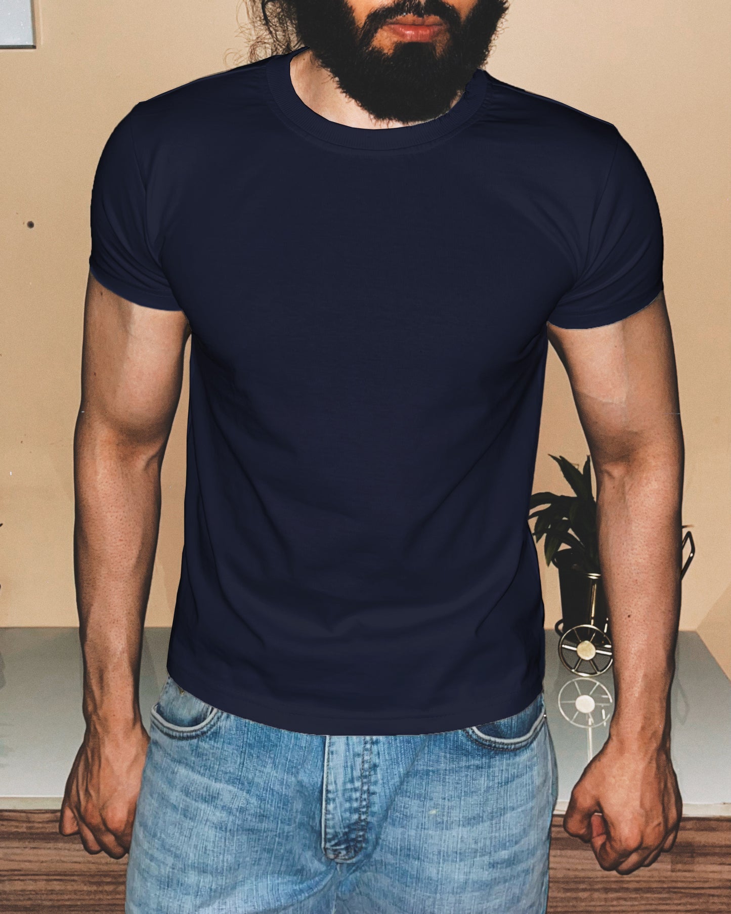 Brawler Compact Crewneck | Navy