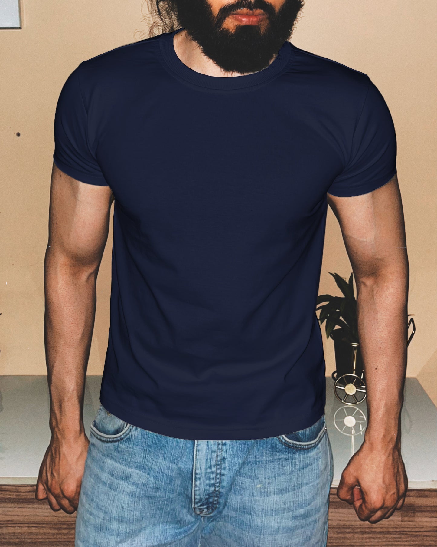 Brawler Compact Crewneck | Navy